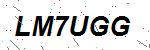 CAPTCHA verification image containing distorted text characters
