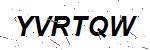 CAPTCHA verification image containing distorted text characters