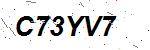 CAPTCHA verification image containing distorted text characters