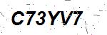 CAPTCHA verification image containing distorted text characters