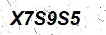 CAPTCHA verification image containing distorted text characters