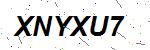 CAPTCHA verification image containing distorted text characters