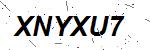 CAPTCHA verification image containing distorted text characters