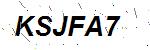 CAPTCHA verification image containing distorted text characters