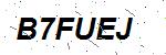 CAPTCHA verification image containing distorted text characters