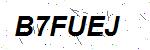 CAPTCHA verification image containing distorted text characters
