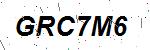 CAPTCHA verification image containing distorted text characters