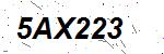 CAPTCHA verification image containing distorted text characters