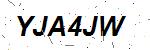 CAPTCHA verification image containing distorted text characters