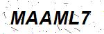CAPTCHA verification image containing distorted text characters
