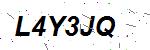 CAPTCHA verification image containing distorted text characters