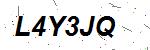 CAPTCHA verification image containing distorted text characters