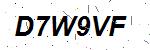 CAPTCHA verification image containing distorted text characters