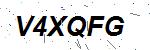 CAPTCHA verification image containing distorted text characters