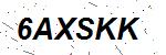 CAPTCHA verification image containing distorted text characters