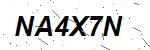 CAPTCHA verification image containing distorted text characters