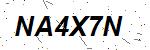 CAPTCHA verification image containing distorted text characters