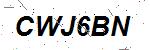 CAPTCHA verification image containing distorted text characters