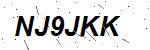 CAPTCHA verification image containing distorted text characters