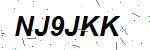 CAPTCHA verification image containing distorted text characters