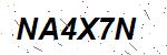 CAPTCHA verification image containing distorted text characters