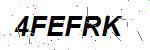 CAPTCHA verification image containing distorted text characters