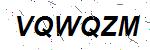 CAPTCHA verification image containing distorted text characters