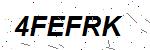 CAPTCHA verification image containing distorted text characters