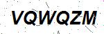 CAPTCHA verification image containing distorted text characters