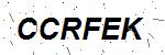 CAPTCHA verification image containing distorted text characters