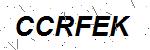CAPTCHA verification image containing distorted text characters