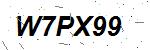 CAPTCHA verification image containing distorted text characters