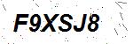 CAPTCHA verification image containing distorted text characters