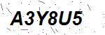 CAPTCHA verification image containing distorted text characters