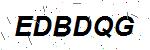 CAPTCHA verification image containing distorted text characters