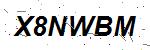 CAPTCHA verification image containing distorted text characters