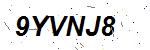 CAPTCHA verification image containing distorted text characters