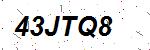 CAPTCHA verification image containing distorted text characters
