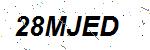 CAPTCHA verification image containing distorted text characters