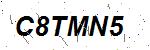CAPTCHA verification image containing distorted text characters
