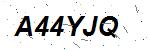 CAPTCHA verification image containing distorted text characters