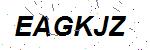 CAPTCHA verification image containing distorted text characters