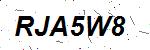 CAPTCHA verification image containing distorted text characters