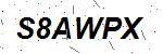 CAPTCHA verification image containing distorted text characters