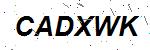 CAPTCHA verification image containing distorted text characters