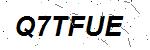 CAPTCHA verification image containing distorted text characters