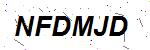 CAPTCHA verification image containing distorted text characters