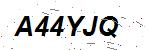 CAPTCHA verification image containing distorted text characters