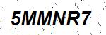 CAPTCHA verification image containing distorted text characters