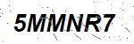 CAPTCHA verification image containing distorted text characters